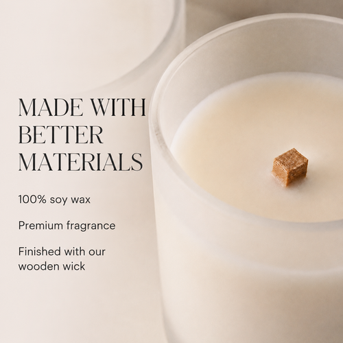 2 Wooden-Wick Candles