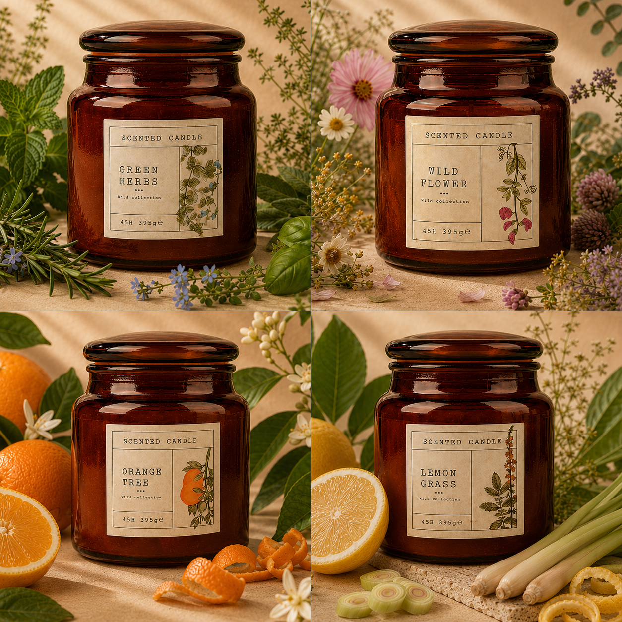 Autumn Garden Candles collection