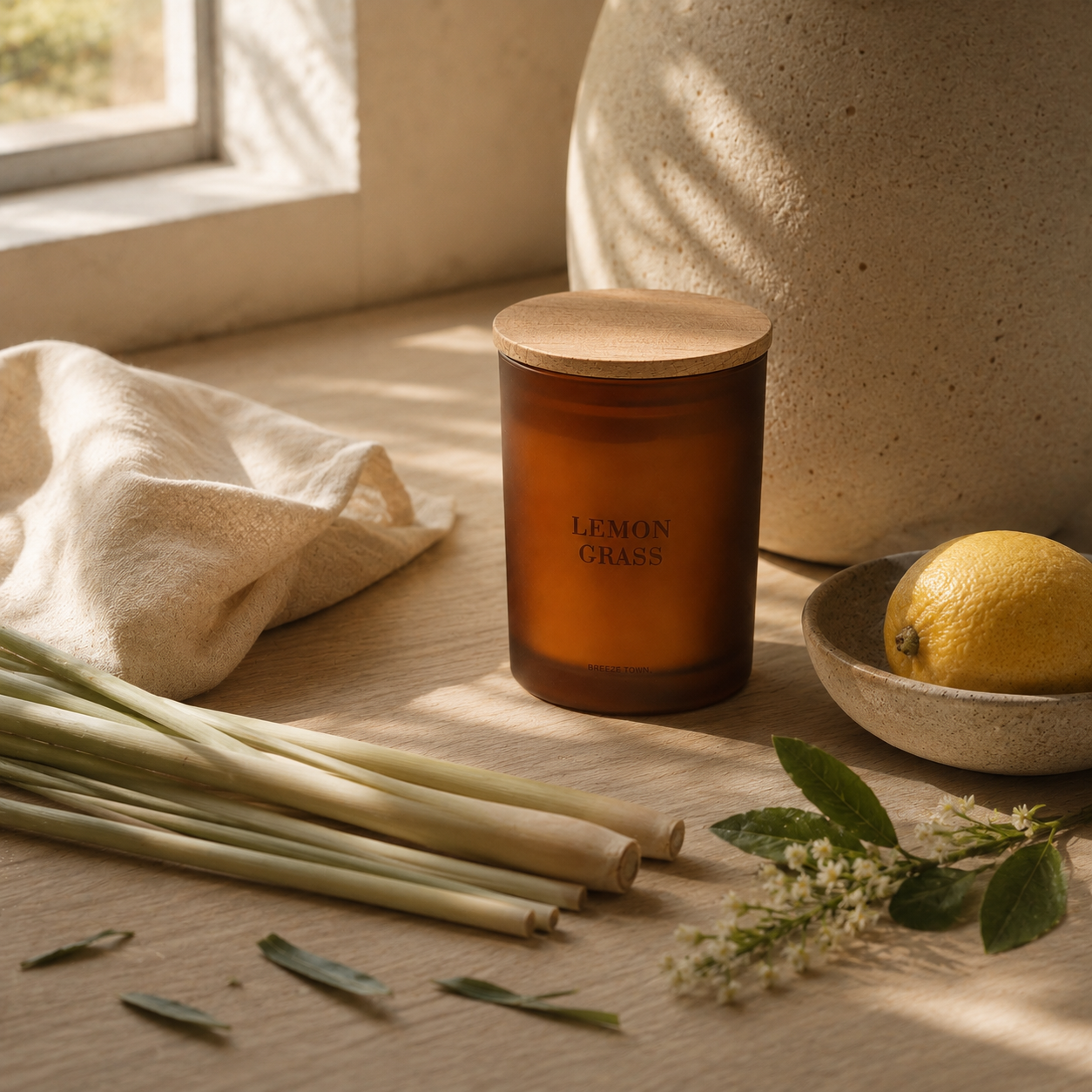 Lemongrass Scented Candle