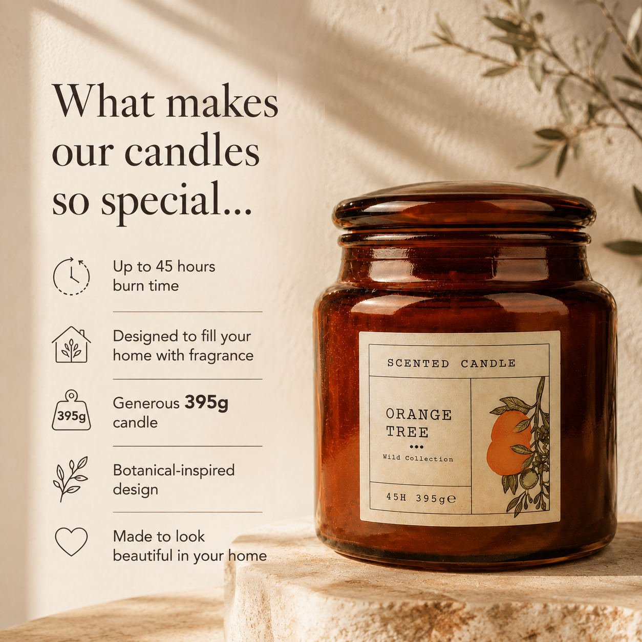 Autumn Garden Candles collection